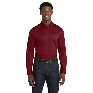 Port Authority Long Sleeve SuperPro React Twill Shirt.