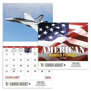 Good Value™ American Armed Forces - Stapled Calendar