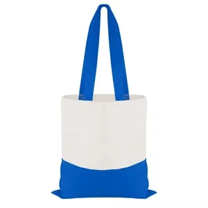 Good Value™ Cotton Colored Accent Flat Tote