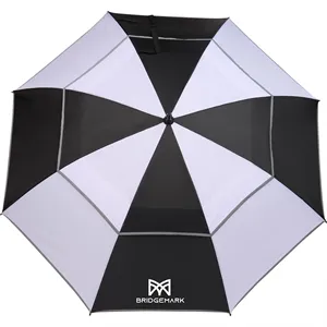 62" RPET Golf Umbrella w/ Reflective Trim