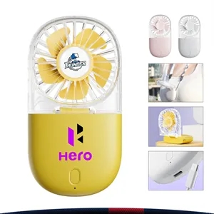 Zephyra Foldable Clear Handheld Fan