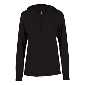 Badger Women's B-Core Long Sleeve Hooded T-Shirt