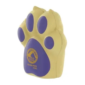 Custom Logo Paw Shaped PU Stress Reliever