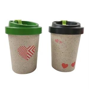 8 Oz Eco-Friendly Bamboo Fiber Coffee Cup Tumbler