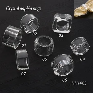 Crystal napkin rings