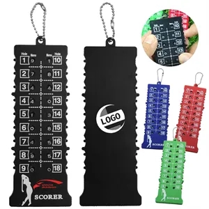 Golf Strip 18 Hole Score Counter Keychain
