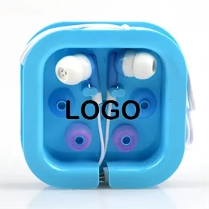 Earbuds with a Plastic Box