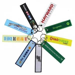 Customized Embroidery Keychain Tag