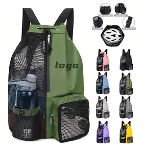 Custom Logo Waterproof Drawstring Wet Bag Backpack for Corporate Trips