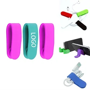 Magnetic Cell Phone Holder Headphone Cable Storage