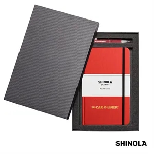 Shinola® HardCover Journal/Clicker Pen Gift Set - (M)