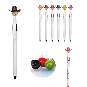 Cowboy Hat Smiley Ballpoint Pens
