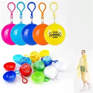 Portable Keychain Rain Poncho Ball