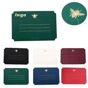 Creative Gold-Stamped Invite Thank Cards Logo Print Promo