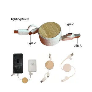 3 in 1 40" Retractable Charging Data Cable