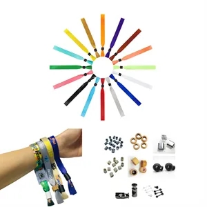 Sublimated Event Polyester Wrist Bands With Locking Bead