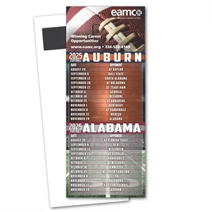 Football Schedule Magnetic Stick Up Card