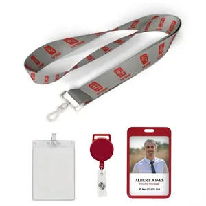 Custom Logo Polyester 1 inch Lanyard