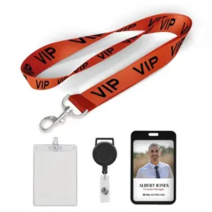 Custom Logo Custom Silk Screen Print Polyester Lanyard