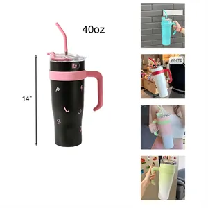 Fashion 40 Oz Stainless Steel Tumbler With Straw