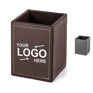 Leather Desk Stationery Holder
