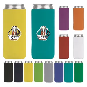 Custom Logo Collapsible 12oz Neoprene Slim Can Holder