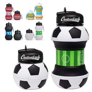 Custom Logo Sports-Themed Kids Water Bottle with Spout and Carry Loop