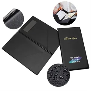 Guest Check Card Holder with Gold Thank You Words