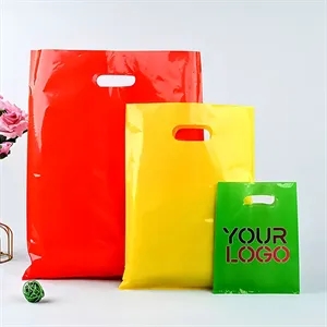 PE flat opening garment store advertising bag