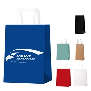 Kraft Paper Gift Wrap Bags with Handles Bulk