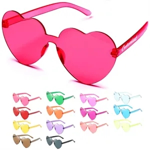 Custom Logo Heart Shaped Sunglasses