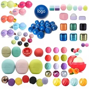 Custom Logo Custom Logo Flavor Natural Organic Lip Balm Sphere Container