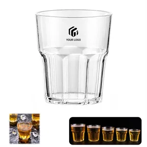 8.8 Oz Reusable Drinking Beer Clear Plastic Tumblers Cups