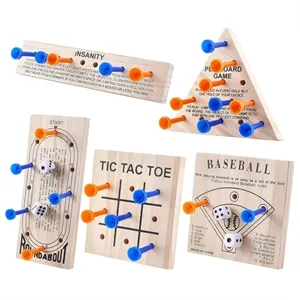Wooden Peg Game Set 5 Pack with Custom Logo Option