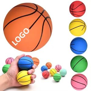 Custom Logo Mini Elastic Rubber Basketball