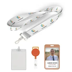Custom Logo Custom Dye Sublimated Full Color Lanyard-A