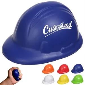 Custom Logo Hard Hat Shaped PU Stress Reliever with Custom Logo