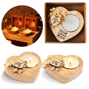 Rustic Wood Wedding Candle