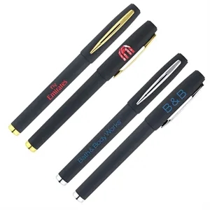 Custom Logo Plantagenet-251 Soft Touch Rollerball Gel Pen