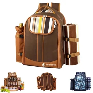 Large capacity portable camping picnic organizer backpack