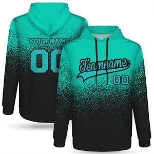 Custom Logo Unisex Full Sublimated Hooded Sweatshirt With Kangroo Pocket