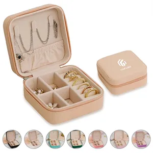 Durable portable jewelry travel case storage organizer