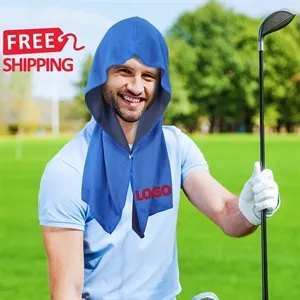 Cooling Hoodie Towel UV Protection Quick Dry Sport Neck Wrap