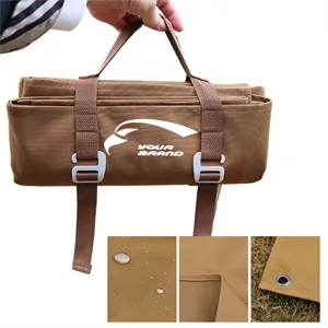 Custom Logo Sandproof Waterproof Large Outdoor Picnic Blanket Foldable