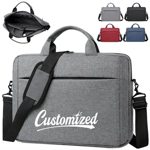 15.6" Laptop Briefcase with Luggage Trolley Sleeve