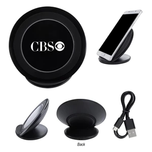Custom Logo Wireless Phone Charging Pad Stand