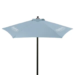 Custom Logo 7' Steel Market Umbrella Kit (3 Imprints)