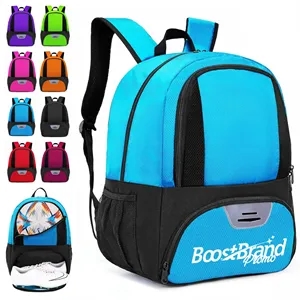 Custom Logo 25L Soccer Ball & Shoe Compartment Sports Backpack