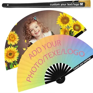 Custom Dance Hand Fans Bulk Personalized for Events Foldable