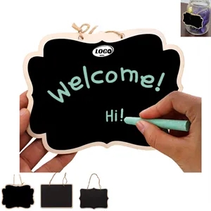 Double-sided Wooden Chalkboard Sign Reusable Menu Board